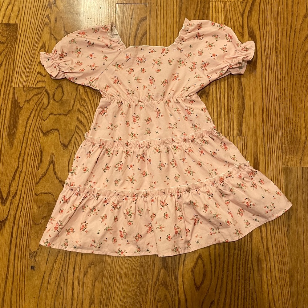 Floral girl hem dress